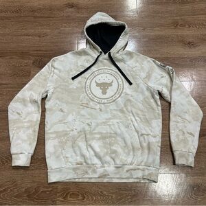 Under Armour Project Rock Hoodie Mens Medium Freedom Sweatshirt USA Camo Dessert